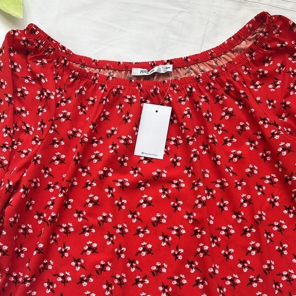 NWT Ricki’s 3/4 Sleeve Off-Shoulder Peasant Top - Picture 6 of 11